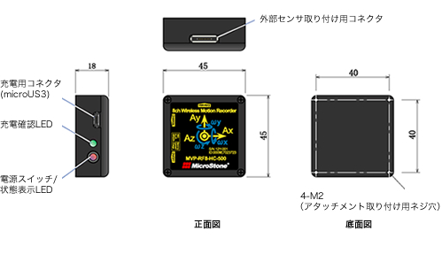 MICROSTONE微石震動計MVP-RF8-HC8通道小型無線運動記錄儀