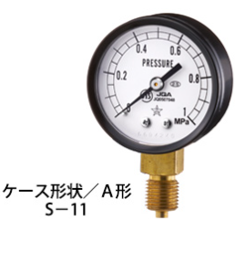 日本migishita進口右下小壓力表A型S-11