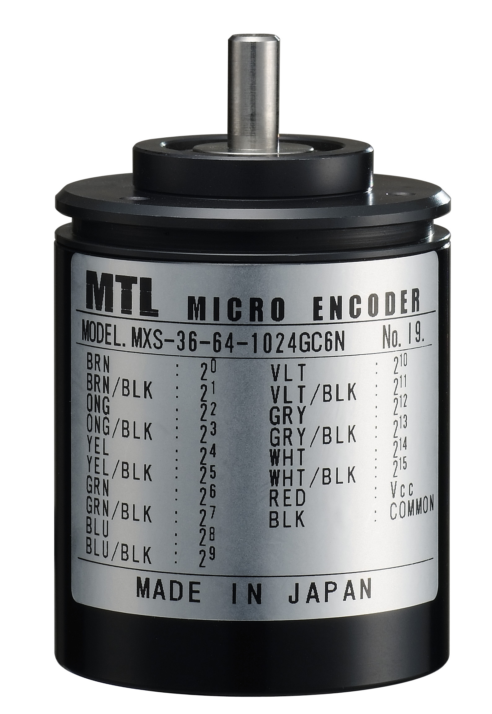 日本進口mtl機械式多旋轉絕對值編碼器MXS-36